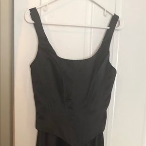 Full length black dress